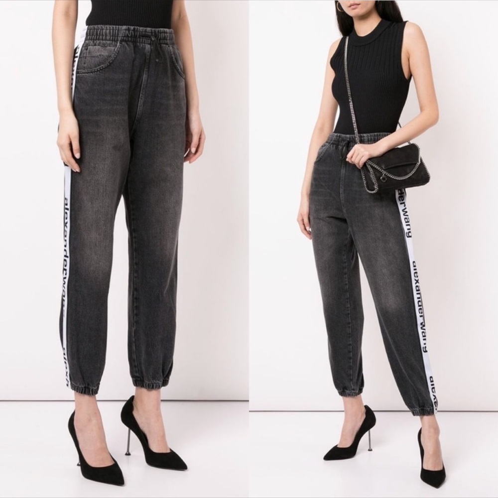 Alexander Wang Logo Tape Joggers Sz S